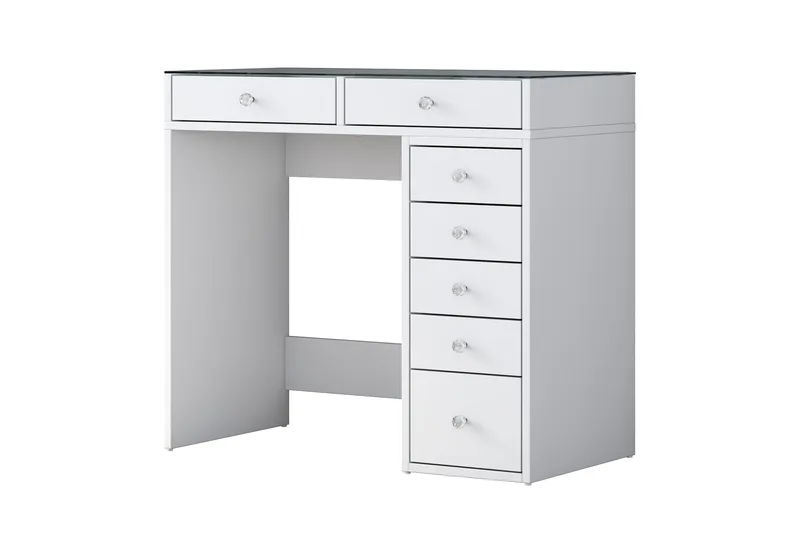 Ramender Sminkbord 90 cm - Glasskiva - Möbler - Bord & matgrupper - Sminkbord & toalettbord