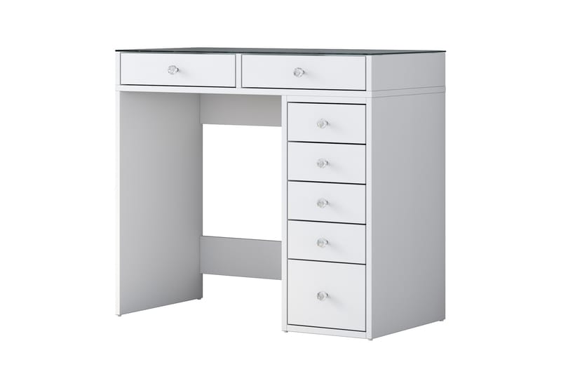 Ramender Sminkbord 90 cm - Glasskiva - Möbler - Bord & matgrupper - Sminkbord & toalettbord