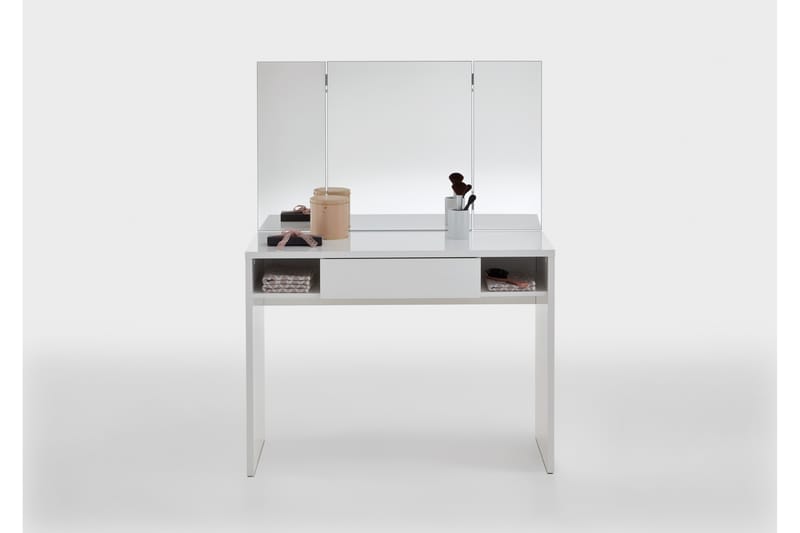 Ridell Sminkbord 100 cm - Vit - Möbler - Bord & matgrupper - Sminkbord & toalettbord - Sminkbord med spegel
