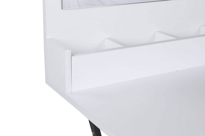 Shonao Sminkbord 100 cm - Vit/Svart - Sminkbord med spegel - Sminkbord & toalettbord