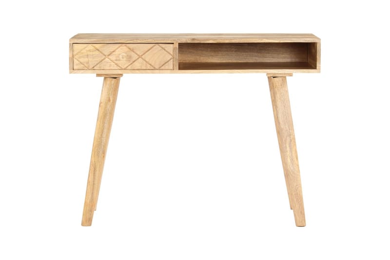 Sminkbord 100x50x76 cm massivt mangoträ - Brun - Möbler - Bord & matgrupper - Sminkbord & toalettbord