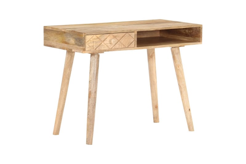 Sminkbord 100x50x76 cm massivt mangoträ - Brun - Möbler - Bord & matgrupper - Sminkbord & toalettbord