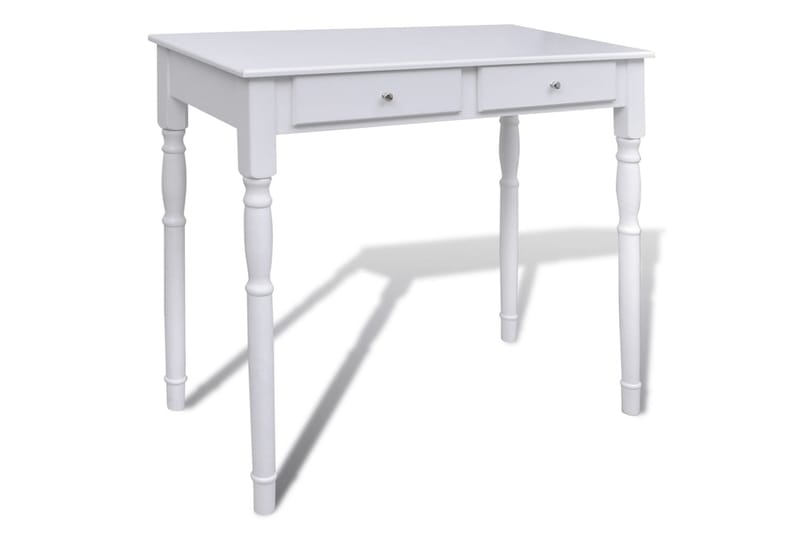 Sminkbord med 3-i-1 spegel och pall 2 lådor vit - Vit - Sminkbord & toalettbord - Sminkbord med spegel