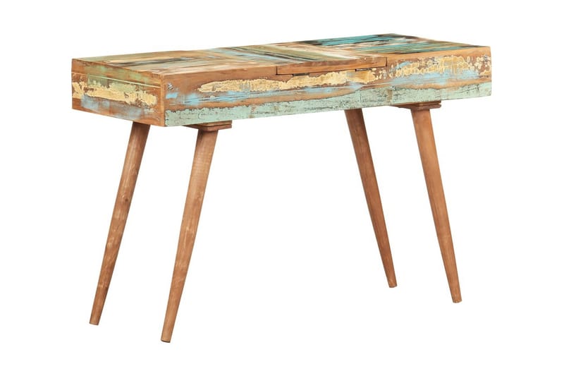 Sminkbord med spegel 112x45x76 cm massivt återvunnet trä - Brun - Möbler - Bord & matgrupper - Sminkbord & toalettbord - Sminkbord med spegel