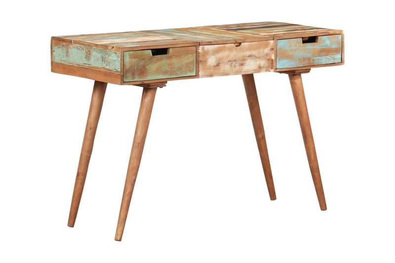 Sminkbord med spegel 112x45x76 cm massivt återvunnet trä - Brun - Möbler - Bord & matgrupper - Sminkbord & toalettbord - Sminkbord med spegel