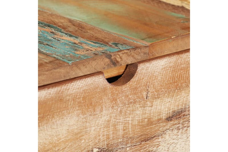 Sminkbord med spegel 112x45x76 cm massivt återvunnet trä - Brun - Möbler - Bord & matgrupper - Sminkbord & toalettbord - Sminkbord med spegel