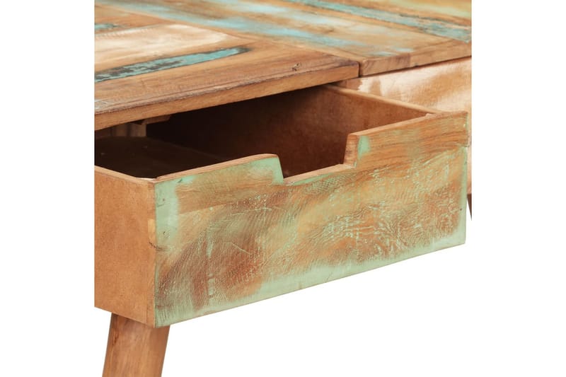 Sminkbord med spegel 112x45x76 cm massivt återvunnet trä - Brun - Sminkbord med spegel - Sminkbord & toalettbord