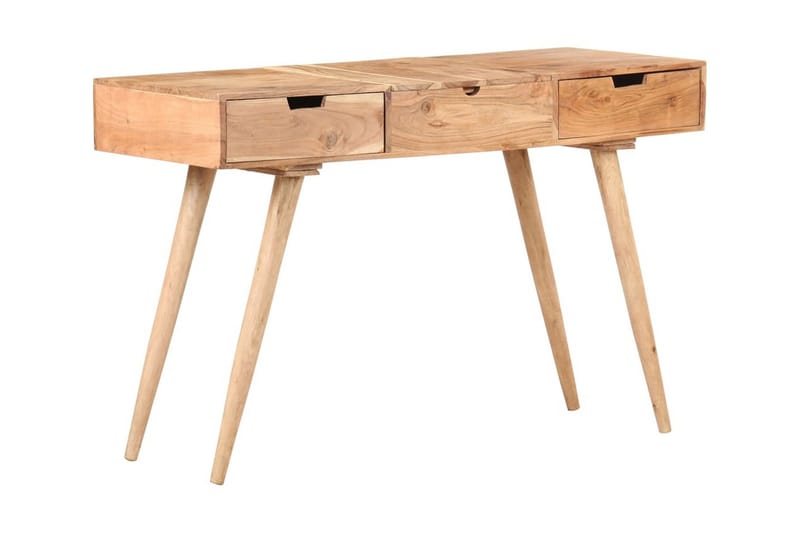 Sminkbord med spegel 112x45x76 cm massivt mangoträ - Brun - Möbler - Bord & matgrupper - Sminkbord & toalettbord - Sminkbord med spegel