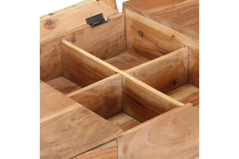Sminkbord med spegel 112x45x76 cm massivt mangoträ - Brun - Möbler - Bord & matgrupper - Sminkbord & toalettbord - Sminkbord med spegel