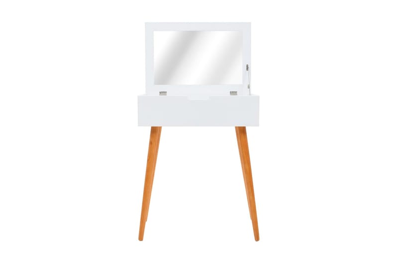 Sminkbord med spegel MDF 60x40x75 cm - Vit - Sminkbord & toalettbord - Sminkbord med spegel