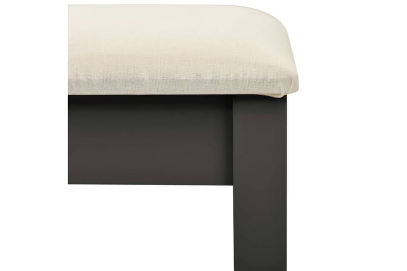 Sminkbord med pall grå 65x36x128 cm kejsarträ MDF - Grå - Möbler - Bord & matgrupper - Sminkbord & toalettbord