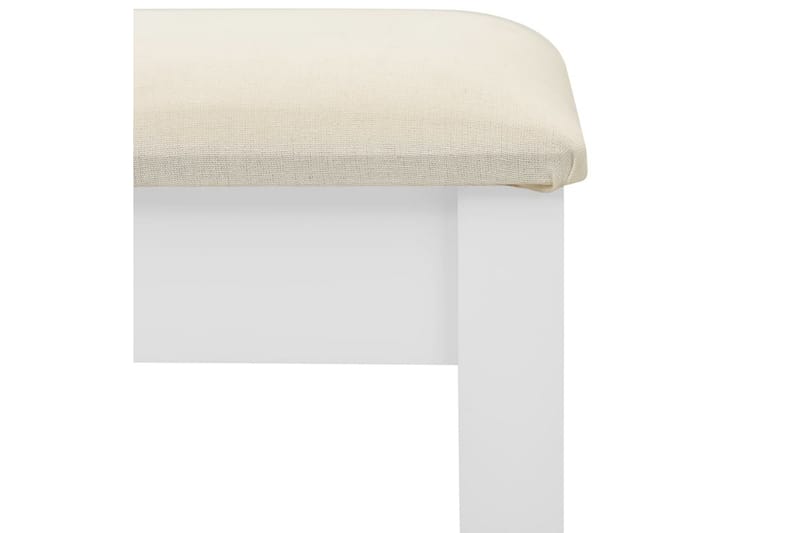 Sminkbord med pall vit 65x36x128 cm kejsarträ MDF - Vit - Möbler - Bord & matgrupper - Sminkbord & toalettbord