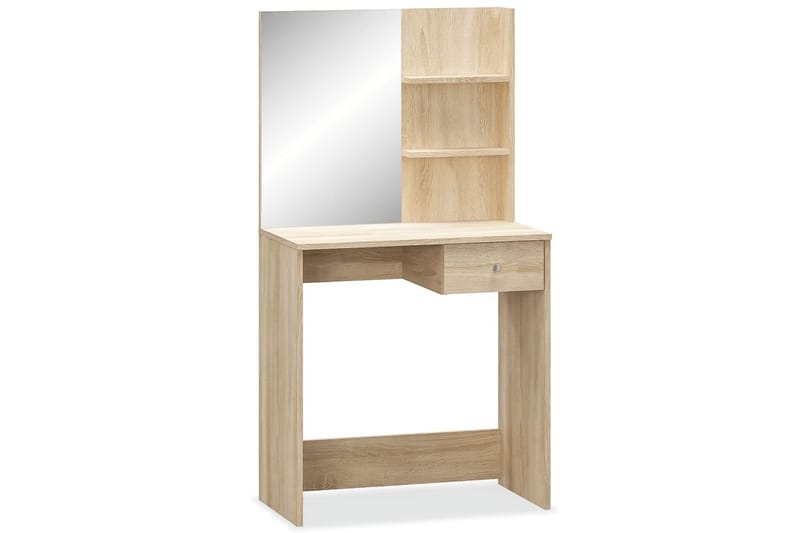 Sminkbord spånskiva 75x40x141 cm ek - Brun - Sminkbord & toalettbord - Sminkbord med spegel