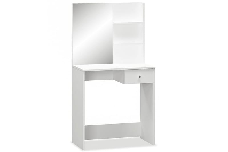 Sminkbord spånskiva 75x40x141 cm vit - Vit - Sminkbord & toalettbord - Sminkbord med spegel