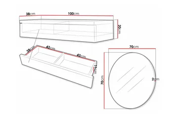 Staffin Sminkbord 100x38 cm - Svart - Möbler - Bord & matgrupper - Sminkbord & toalettbord