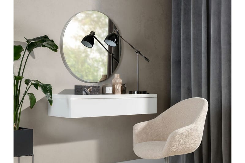 Staffin Sminkbord 100x38 cm - Vit - Möbler - Bord & matgrupper - Sminkbord & toalettbord - Sminkbord med spegel