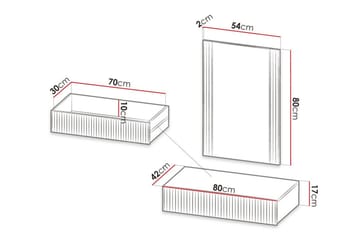 Strontian Sminkbord 80x42 cm Scandinavian Choice Black - Möbler - Bord & matgrupper - Sminkbord & toalettbord