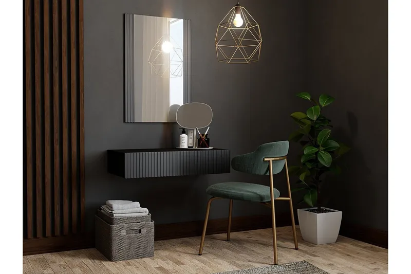 Strontian Sminkbord 80x42 cm Scandinavian Choice Black - Möbler - Bord & matgrupper - Sminkbord & toalettbord