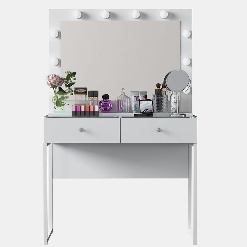 Tavren Sminkbord 90x141,8x40 cm - Vit - Möbler - Bord & matgrupper - Sminkbord & toalettbord