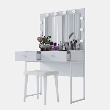 Tavren Sminkbord 90x141,8x40 cm - Vit - Möbler - Bord & matgrupper - Sminkbord & toalettbord