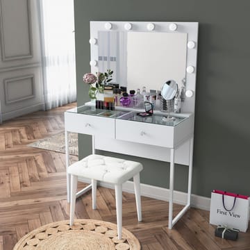 Tavren Sminkbord 90x141,8x40 cm - Vit - Möbler - Bord & matgrupper - Sminkbord & toalettbord