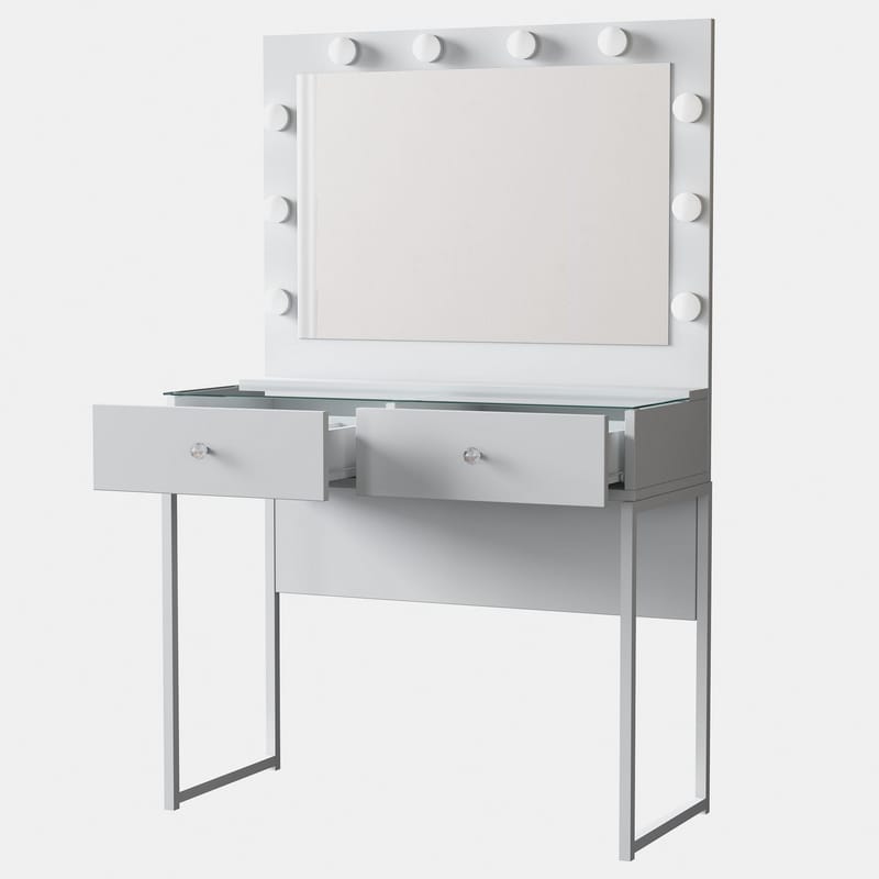 Tavren Sminkbord 90x141,8x40 cm - Vit - Möbler - Bord & matgrupper - Sminkbord & toalettbord