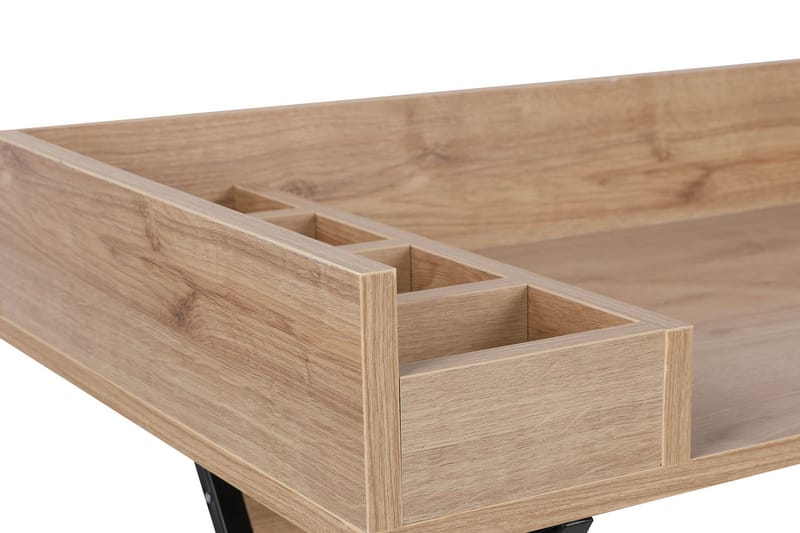 Timiza Sminkbord 100 cm - Valnöt/Svart - Möbler - Bord & matgrupper - Sminkbord & toalettbord