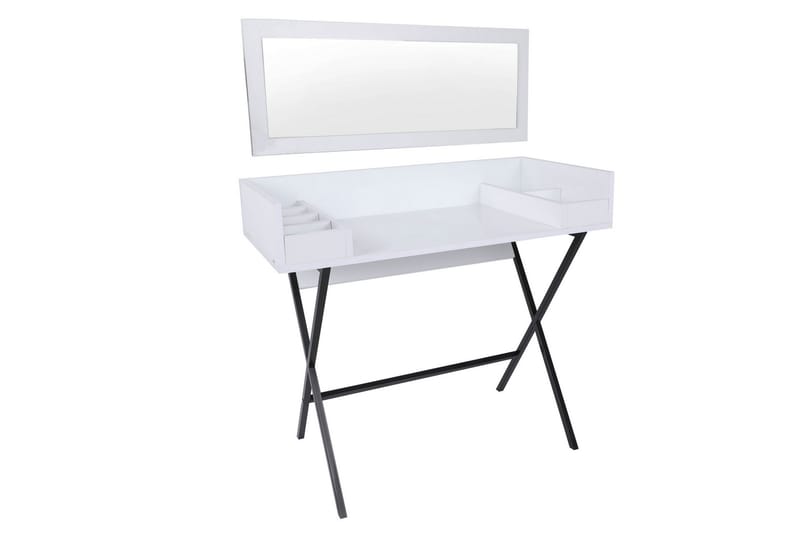Timiza Sminkbord 100 cm - Vit/Svart - Möbler - Bord & matgrupper - Sminkbord & toalettbord