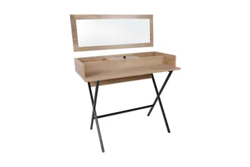 Weesolo Sminkbord 100 cm - Valnöt/Svart - Möbler - Bord & matgrupper - Sminkbord & toalettbord