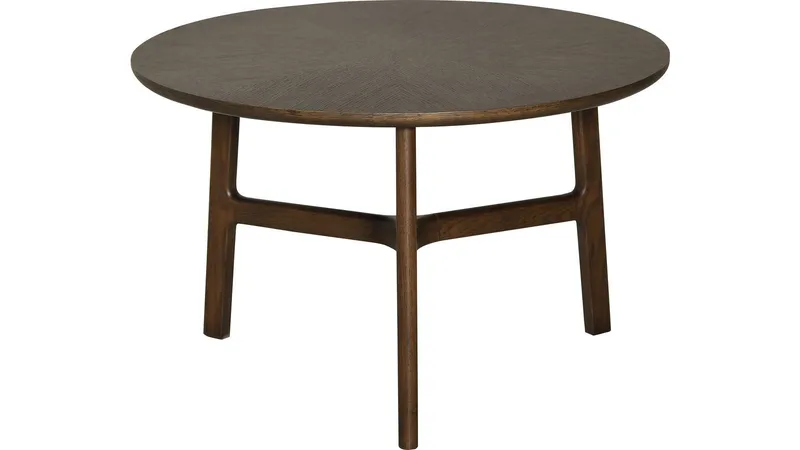 Soffbord Älvros 65 cm, Brunlackad ek