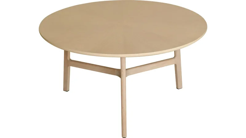 Soffbord Älvros 85 cm, Vitpigmenterad ek