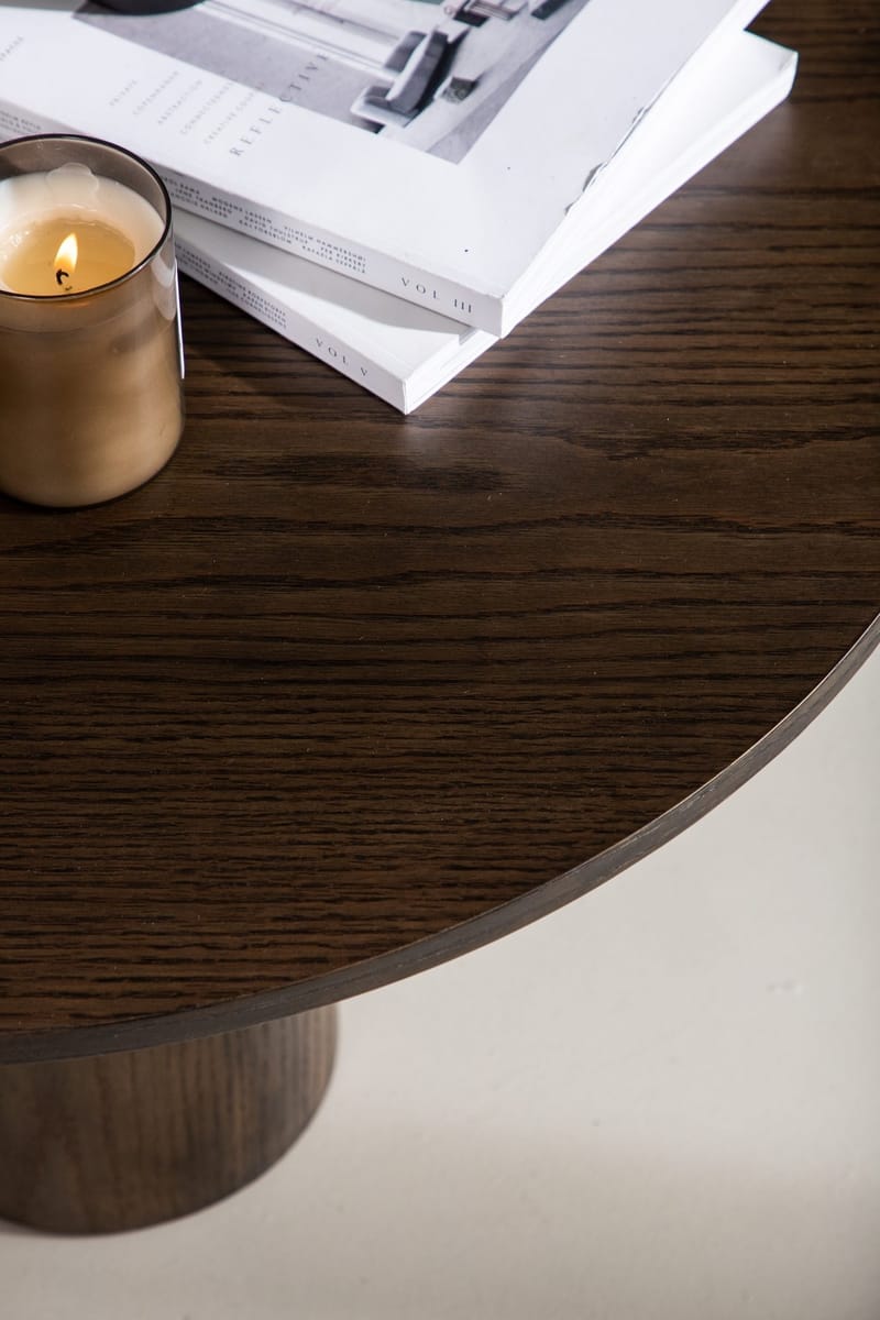 Soffbord Ø80 cm mocka - Olivia - Mocka - Möbler - Bord & matgrupper - Soffbord