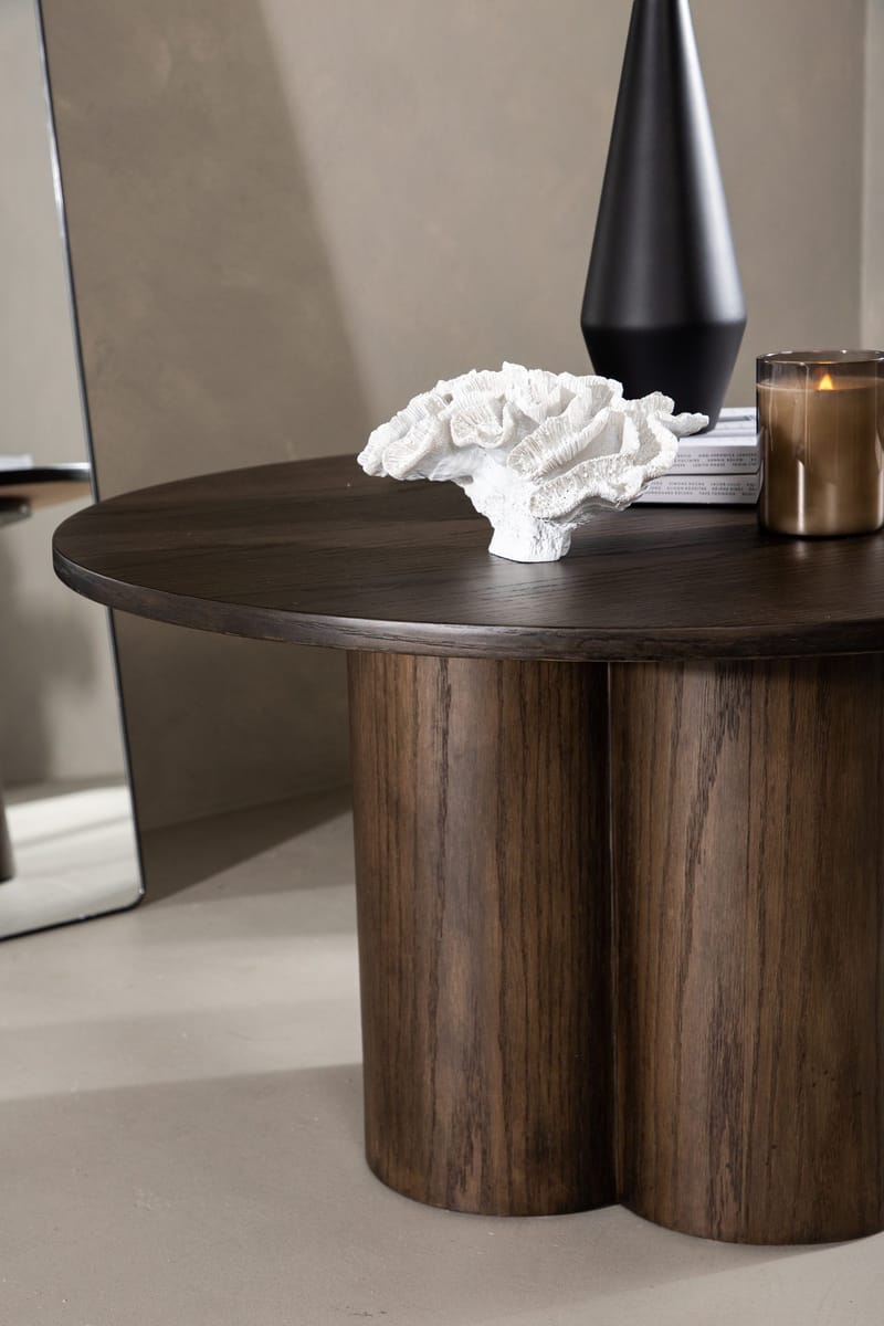 Soffbord Ø80 cm mocka - Olivia - Mocka - Möbler - Bord & matgrupper - Soffbord