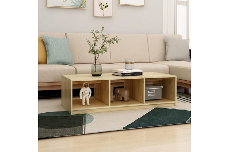 Soffbord 110x50x34 cm massiv furu - Brun - Möbler - Bord & matgrupper - Soffbord