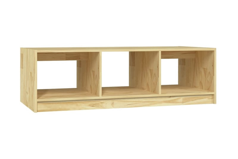 Soffbord 110x50x34 cm massiv furu - Brun - Soffbord