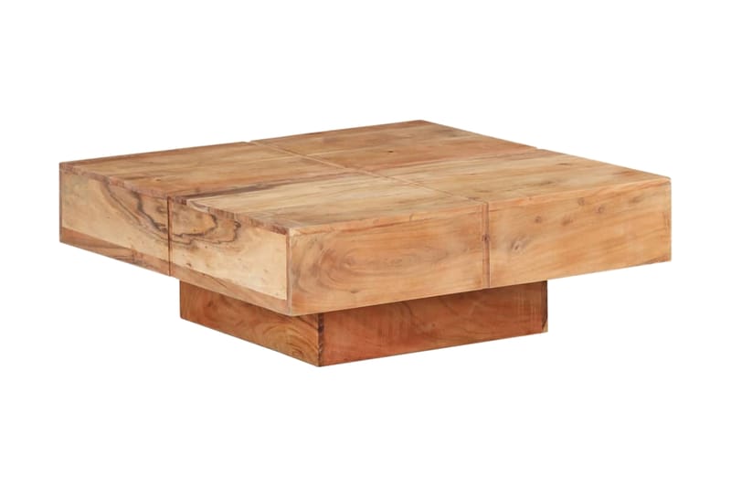 Soffbord 80x80x28 cm massivt akaciaträ - Brun - Möbler - Bord & matgrupper - Soffbord
