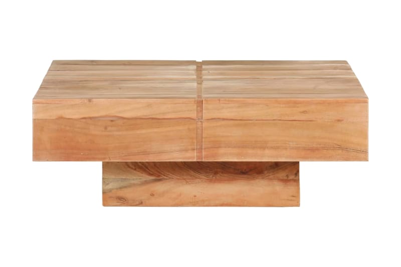 Soffbord 80x80x28 cm massivt akaciaträ - Brun - Möbler - Bord & matgrupper - Soffbord