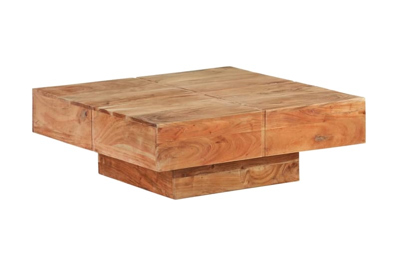Soffbord 80x80x28 cm massivt akaciaträ - Brun - Möbler - Bord & matgrupper - Soffbord