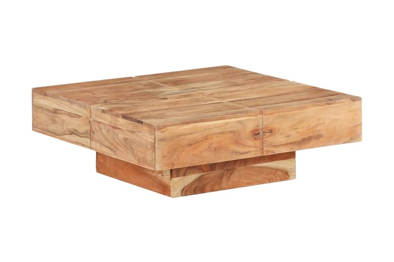Soffbord 80x80x28 cm massivt akaciaträ - Brun - Möbler - Bord & matgrupper - Soffbord