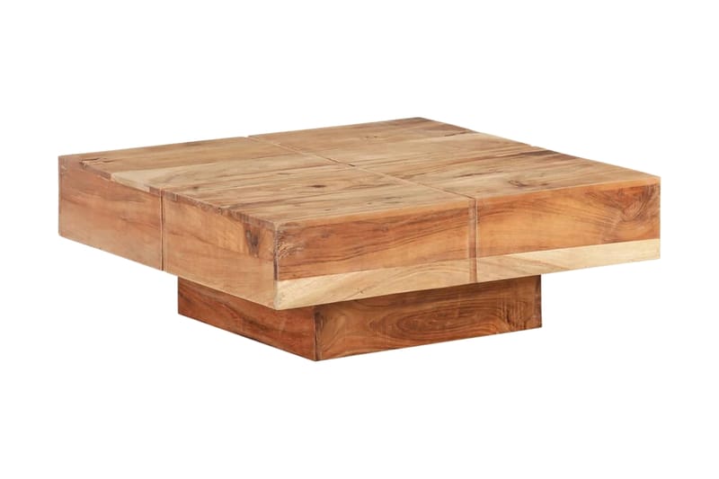 Soffbord 80x80x28 cm massivt akaciaträ - Brun - Möbler - Bord & matgrupper - Soffbord