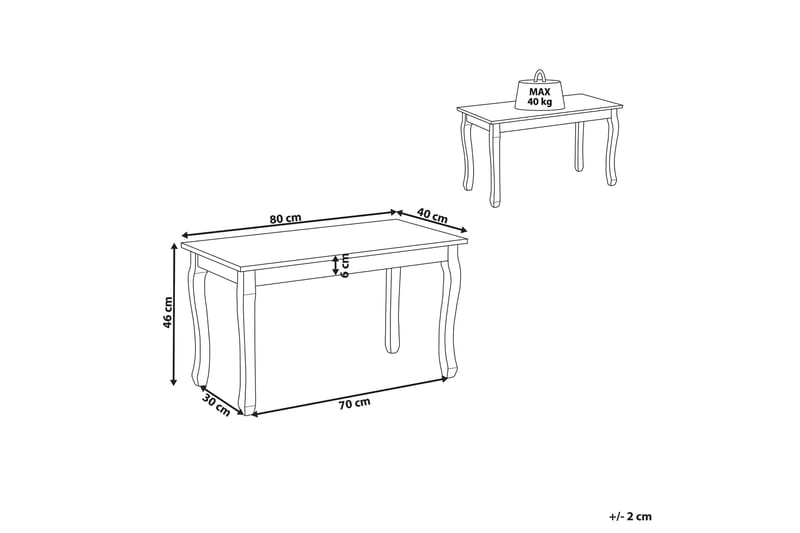 Abinav Soffbord - Vit - Möbler - Bord & matgrupper - Soffbord