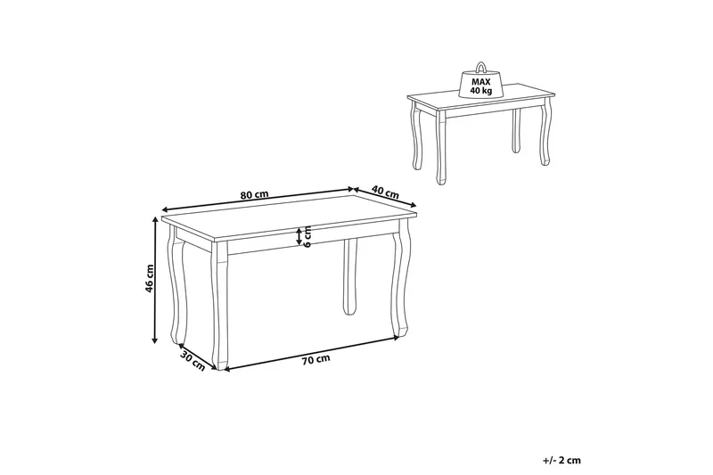 Abinav Soffbord - Vit - Möbler - Bord & matgrupper - Soffbord