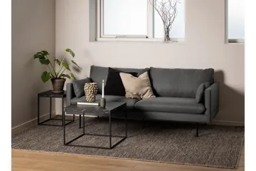 Adisan 40x40 cm Kvadratiskt Soffbord i Trä med Marmormönster - Svart - Möbler - Bord & matgrupper - Soffbord