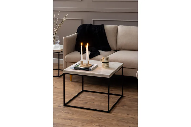 Adisan Soffbord 60x60 cm - Beige - Möbler - Bord & matgrupper - Soffbord