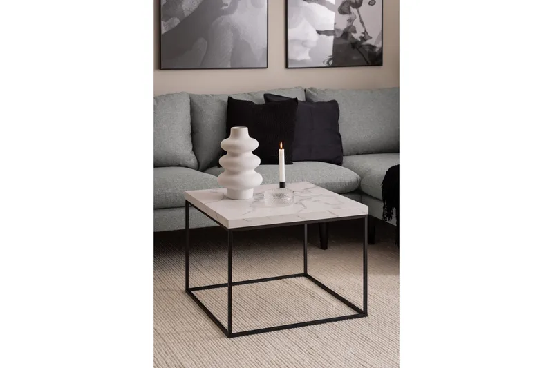 Adisan Soffbord 60x60 cm - Vit - Möbler - Bord & matgrupper - Soffbord