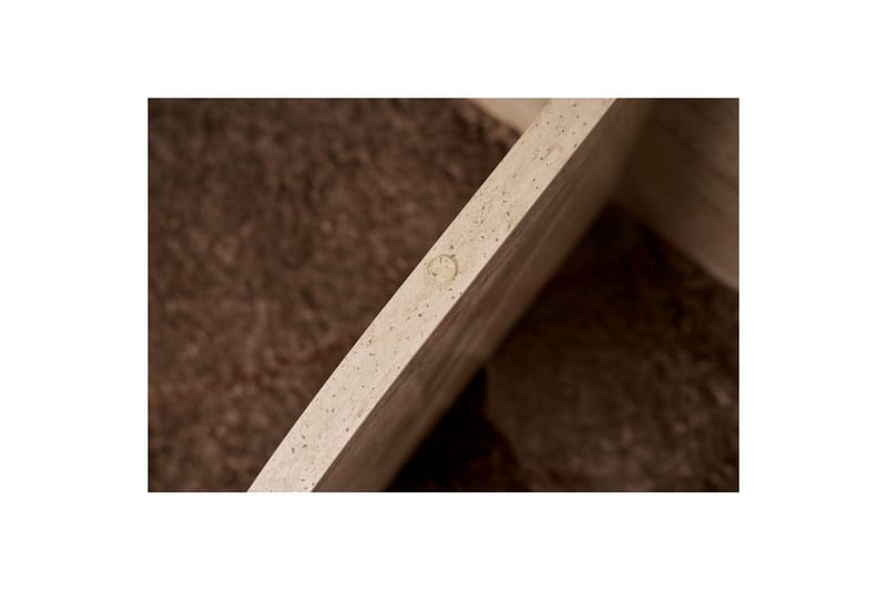 Soffbord Aeris 75 cm med Glasskiva - Travertin / Transparent - Möbler - Bord & matgrupper - Soffbord