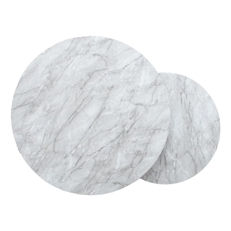 Soffbord AKIRA 2 st set 80x45 cm 60x37 cm - Ljusgrå - Möbler - Bord & matgrupper - Soffbord