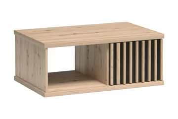 Aldbrough Soffbord 90 cm med Förvaring Hylla + Låda - Trä/Svart - Möbler - Bord & matgrupper - Soffbord