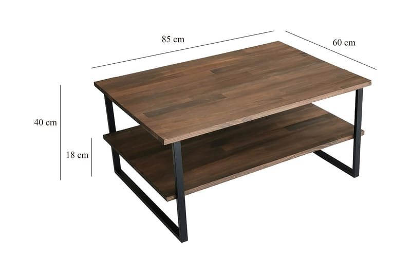 Alexelle Soffbord 85x60x85 cm - Brun - Möbler - Bord & matgrupper - Soffbord