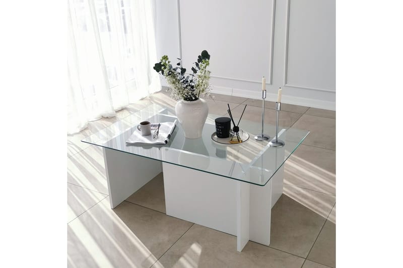 Almasi Soffbord 105x40x105 cm - Vit - Möbler - Bord & matgrupper - Soffbord
